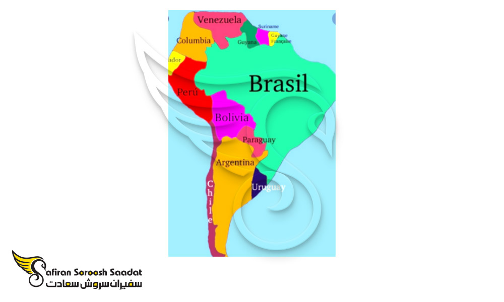 موقعیت جغرافیایی قاره آمریکای جنوبی