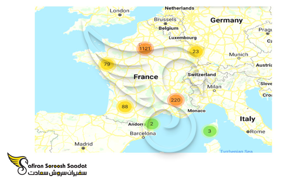 نقشه استارت آپ فرانسه