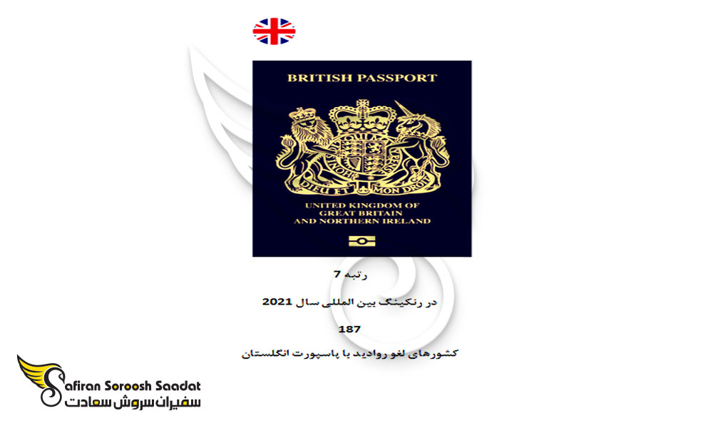تعداد کشورهای لغو روادید با پاسپورت انگلستان